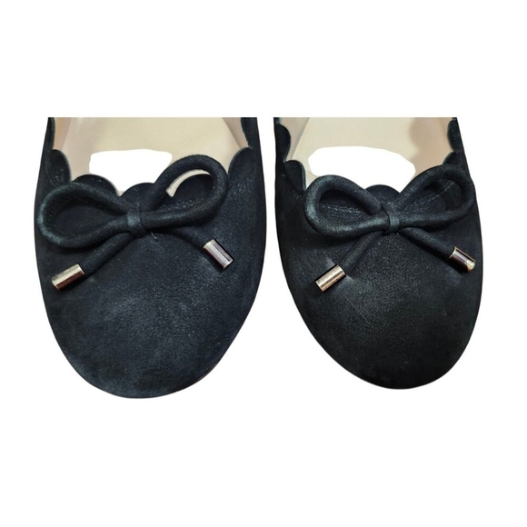 kate spade new york Women's Yasmin Scalloped Block Heel Pumps Suede Size 9 M - Picture 5 of 11